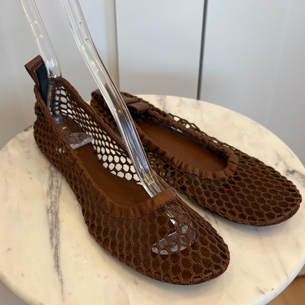 Gianvito Rossi Fishnet Ballerina Flat size 38.5